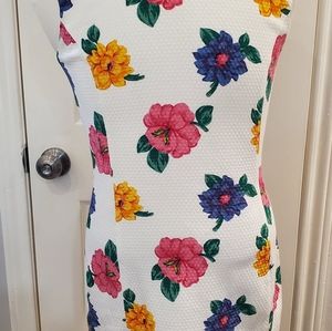VINTAGE Adrienne Vittadini floral fitted dress